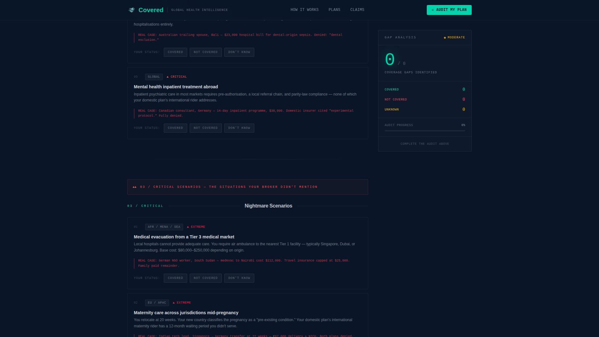 International Expat Insurance Professional Website Template