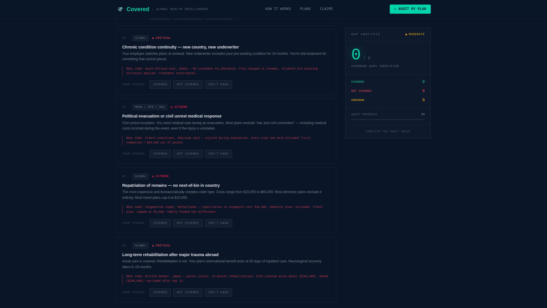 International Expat Insurance Professional Website Template