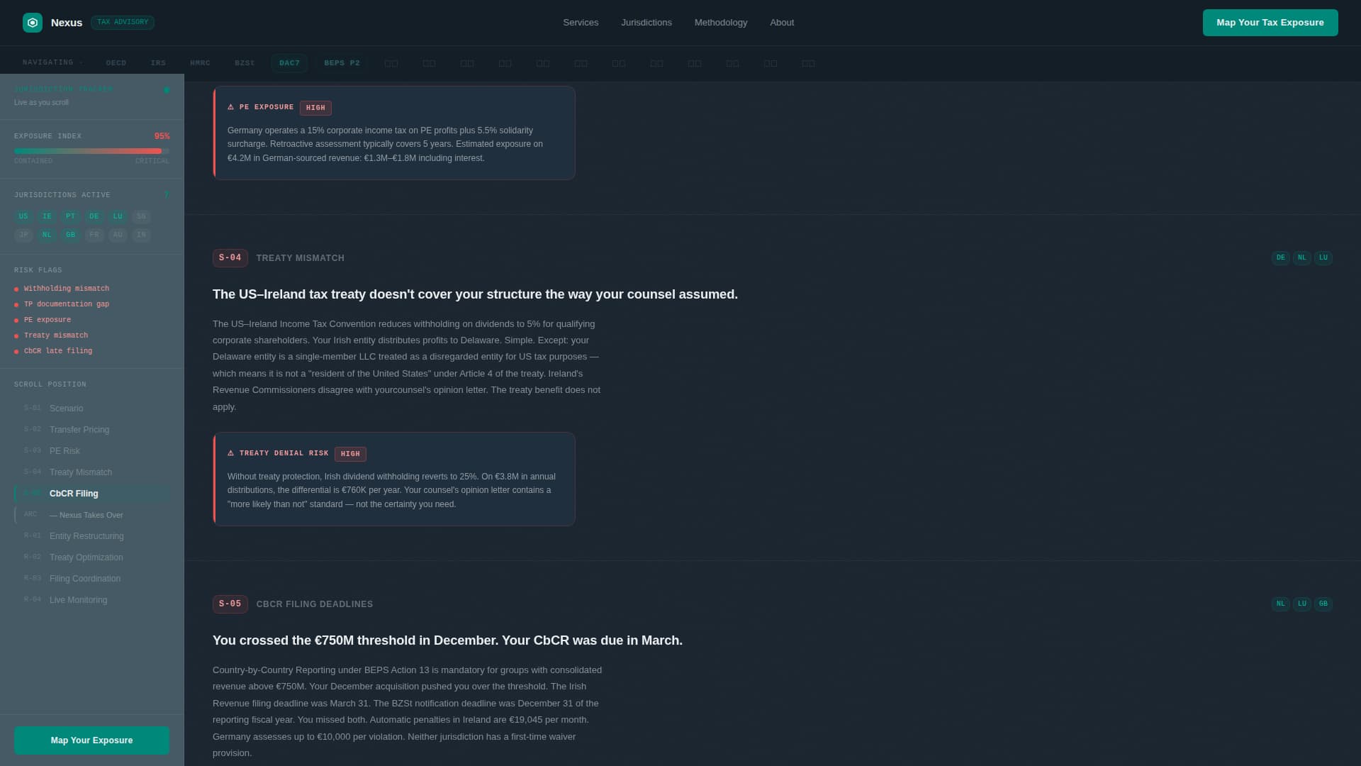 International Tax & Cross-Border Compliance Website Template