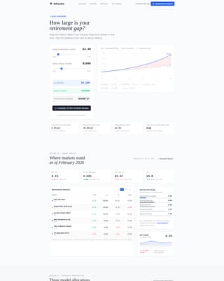 Allocate - Precision Investment Landing Page Template