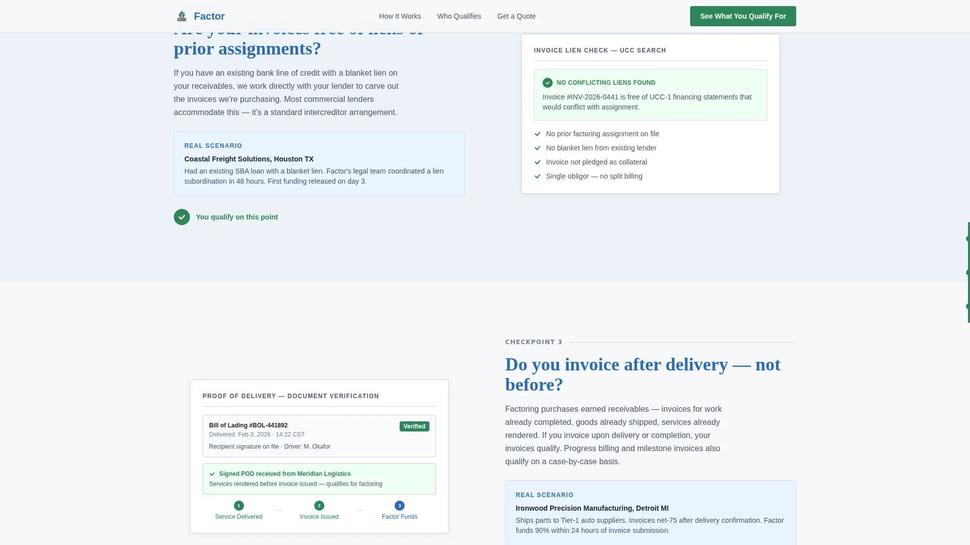 Unlock — Capital Invoice Solution Landing Page Template