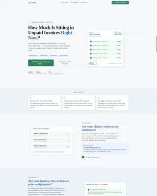 Unlock — Capital Invoice Solution Landing Page Template
