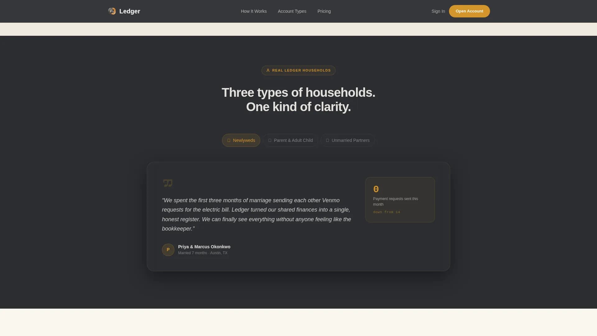 Coordinate — Joint Account Platform Landing Page Template