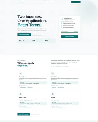 Approve — Family Loan Qualifier Landing Page Template