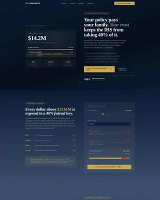 Underwrite - Precision ILIT Estate Planning Landing Page Template