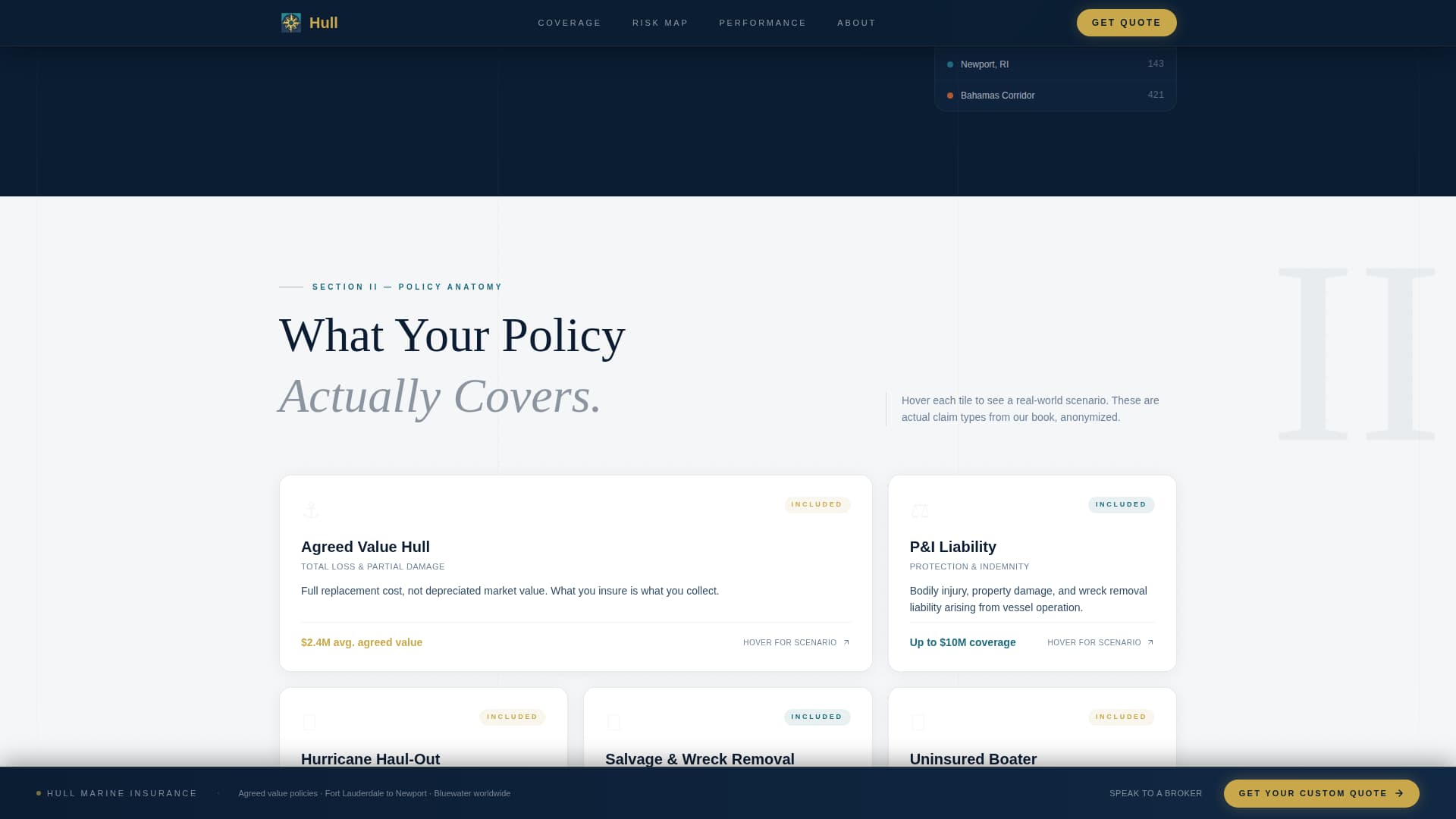 Hull - Authoritative Marine Landing Page Template