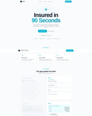 Shield - Instant Microinsurance Landing Page Template