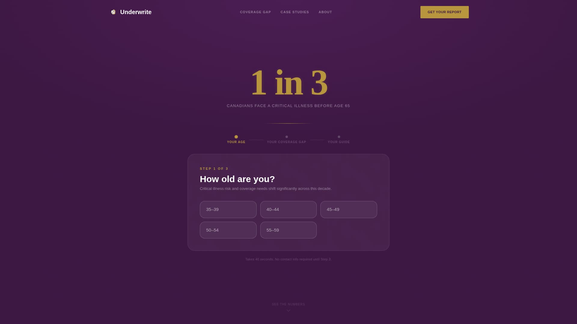 Underwrite - Authoritative Criticalillness Landing Page Template