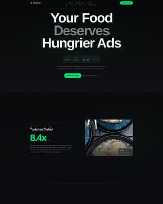 Food & Beverage Marketing & Agency Professional Website Template