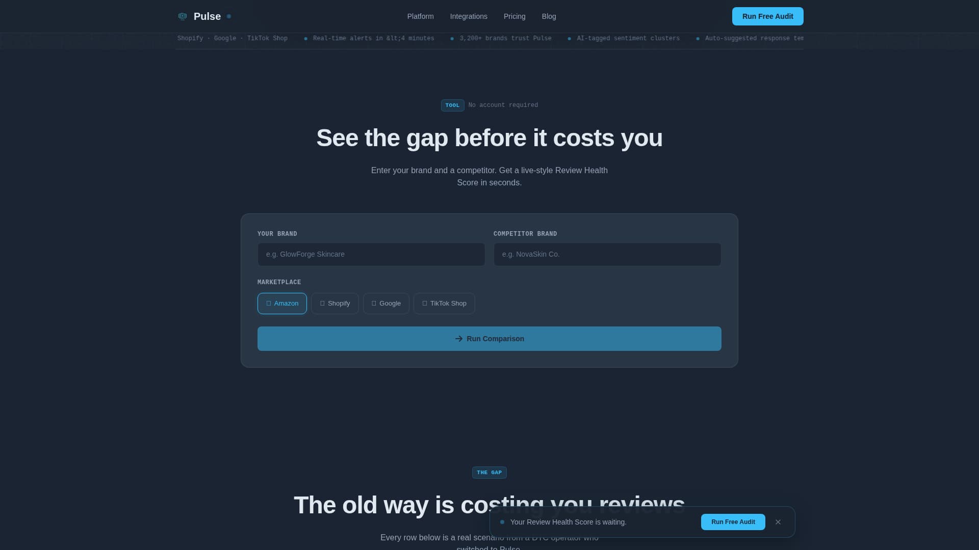 E-Commerce Software & SaaS Reviews Website Template