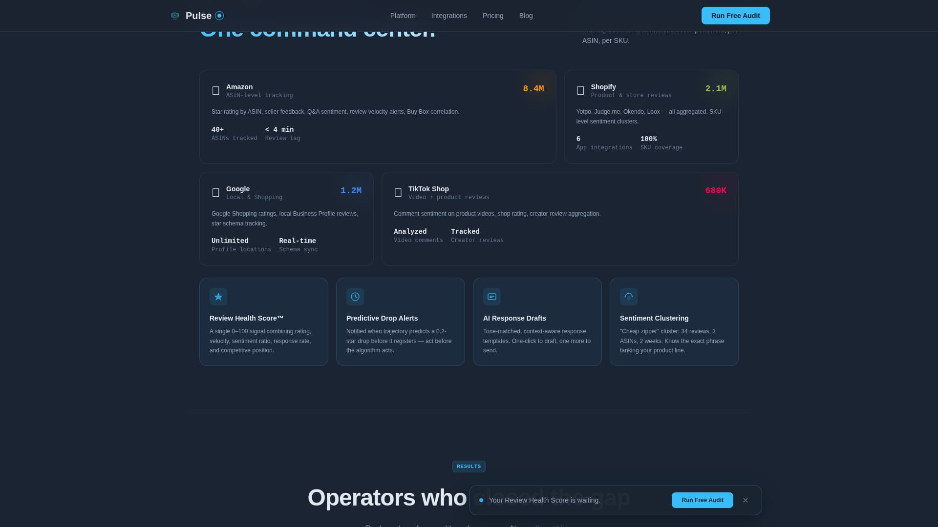 E-Commerce Software & SaaS Reviews Website Template