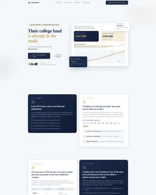 Military Finance Education Website Template
