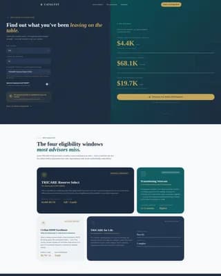 Catalyst - Military HSA Wealth Planning Landing Page Template