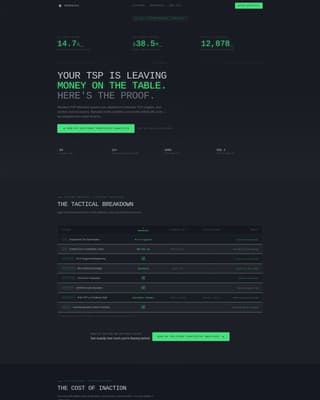 Military Finance Portfolio Website Template