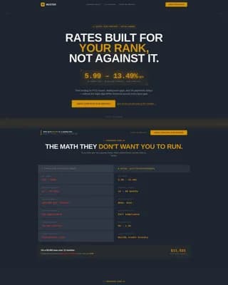 Muster - Fast Military Lending Landing Page Template