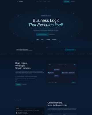 Decentralized Enterprise Software Professional Website Template