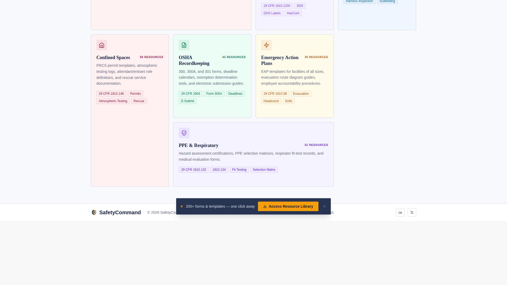 Safety Officer FAQ Website Template