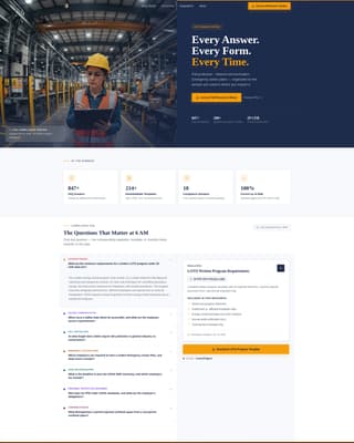 Safety Officer FAQ Website Template