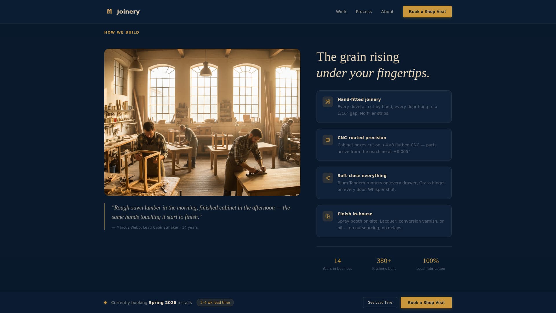 Kitchen & Bathroom Remodeling Booking Website Template