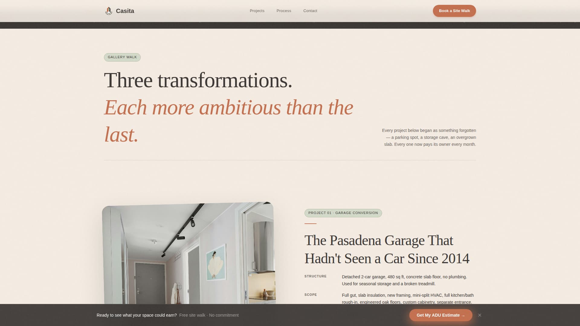 Casita - Luminous Adu Landing Page Template