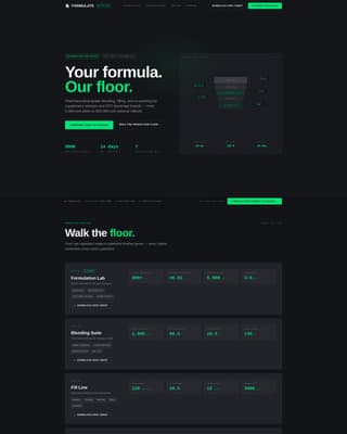 Formulate - Precision Oem Landing Page Template