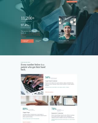 Hand Surgeon Booking Website Template