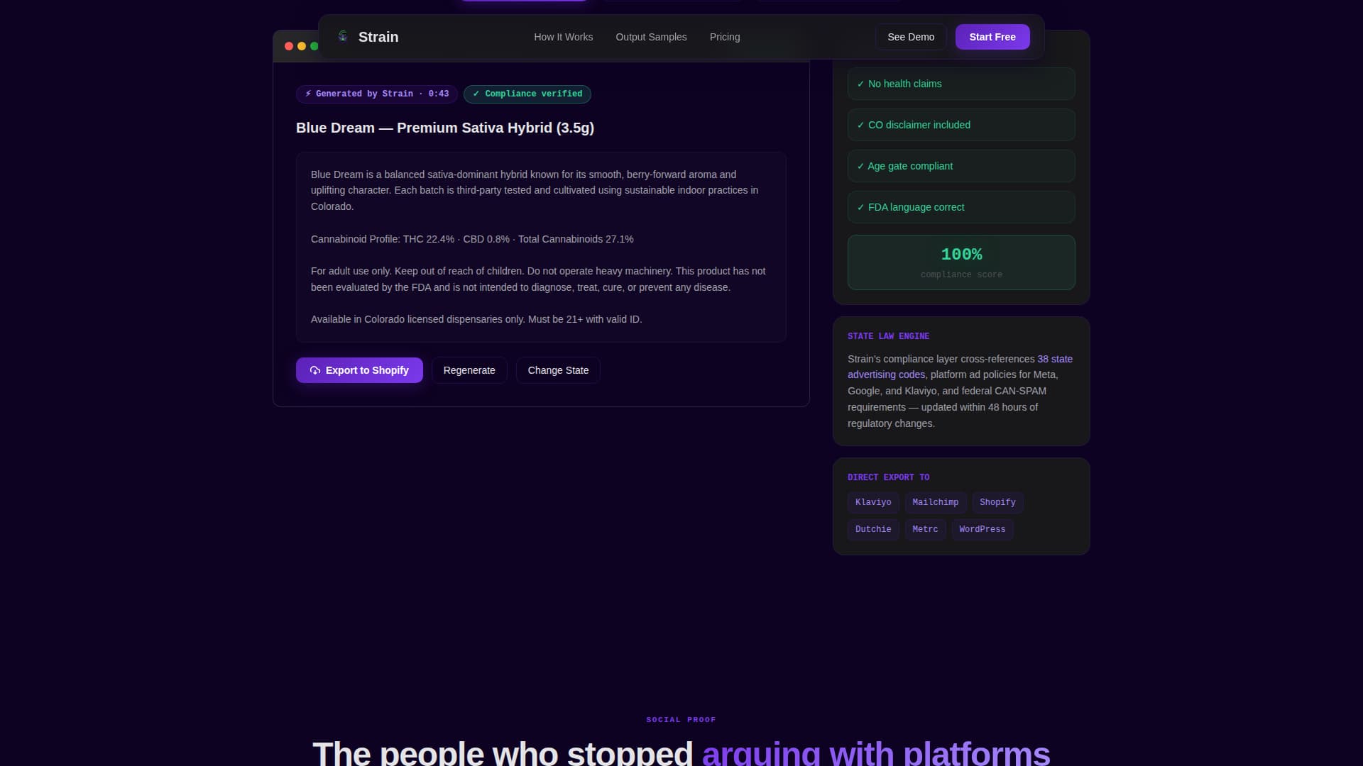 AI for Cannabis Privacy Policy Website Template