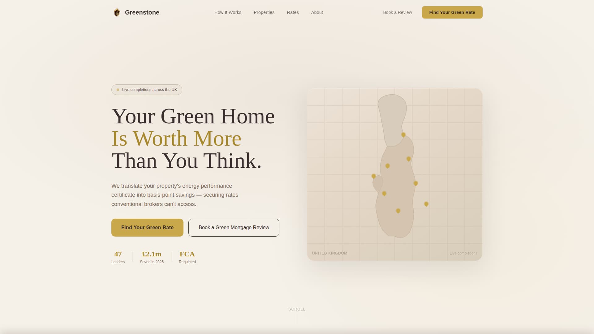 Greenstone - Premium Ecomortgage Landing Page Template
