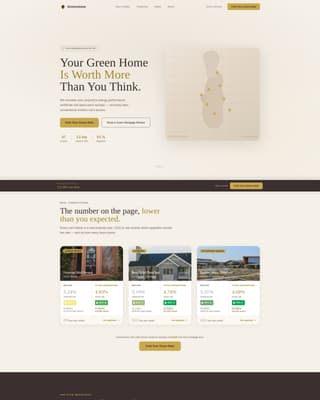 Greenstone - Premium Ecomortgage Landing Page Template
