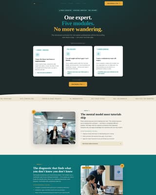 Online Course Platform Careers Website Template