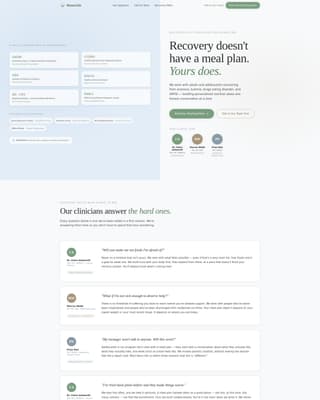 Eating Disorder Care Professional Website Template