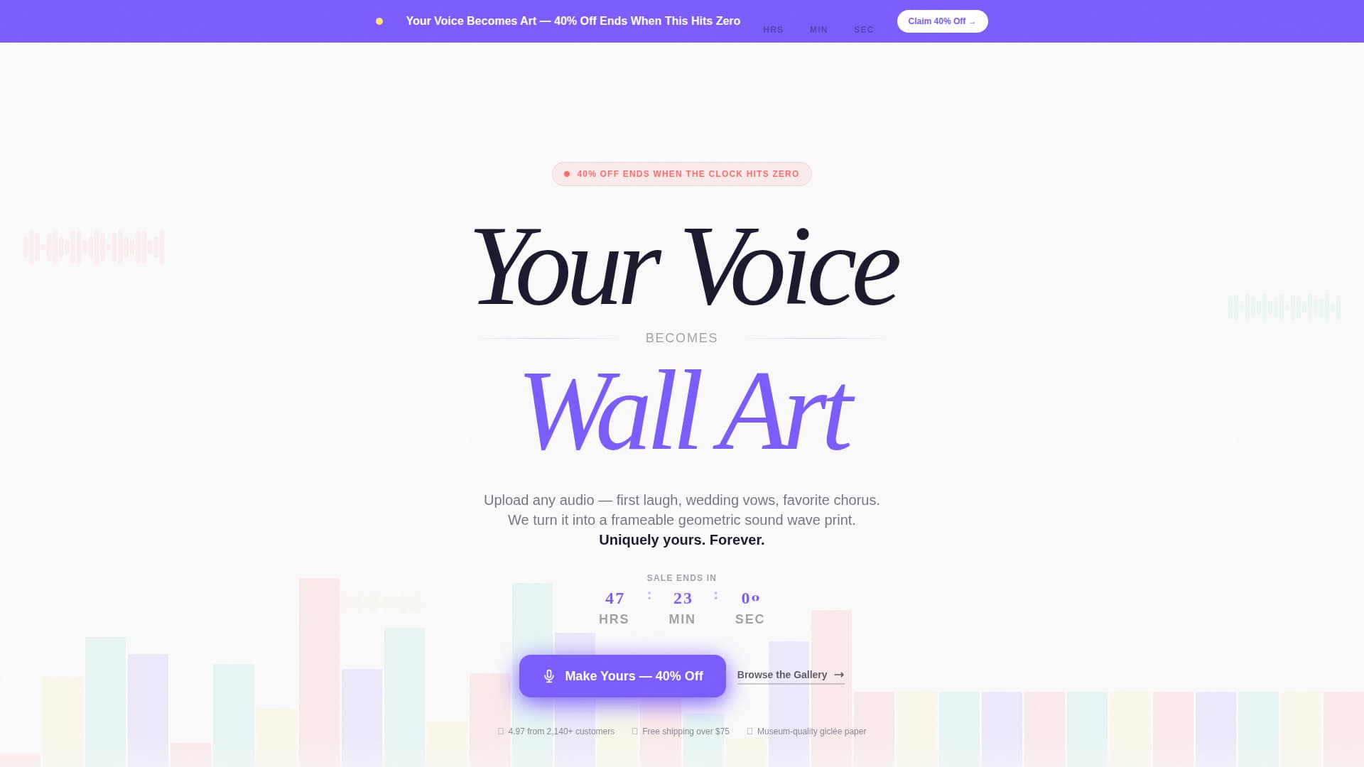 Niche & Artisan Products Pre-Launch Website Template