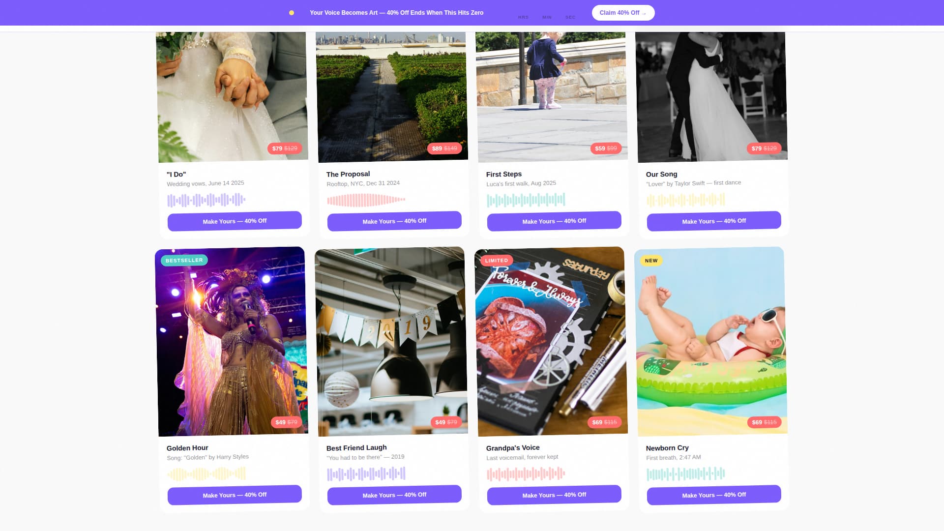 Niche & Artisan Products Pre-Launch Website Template
