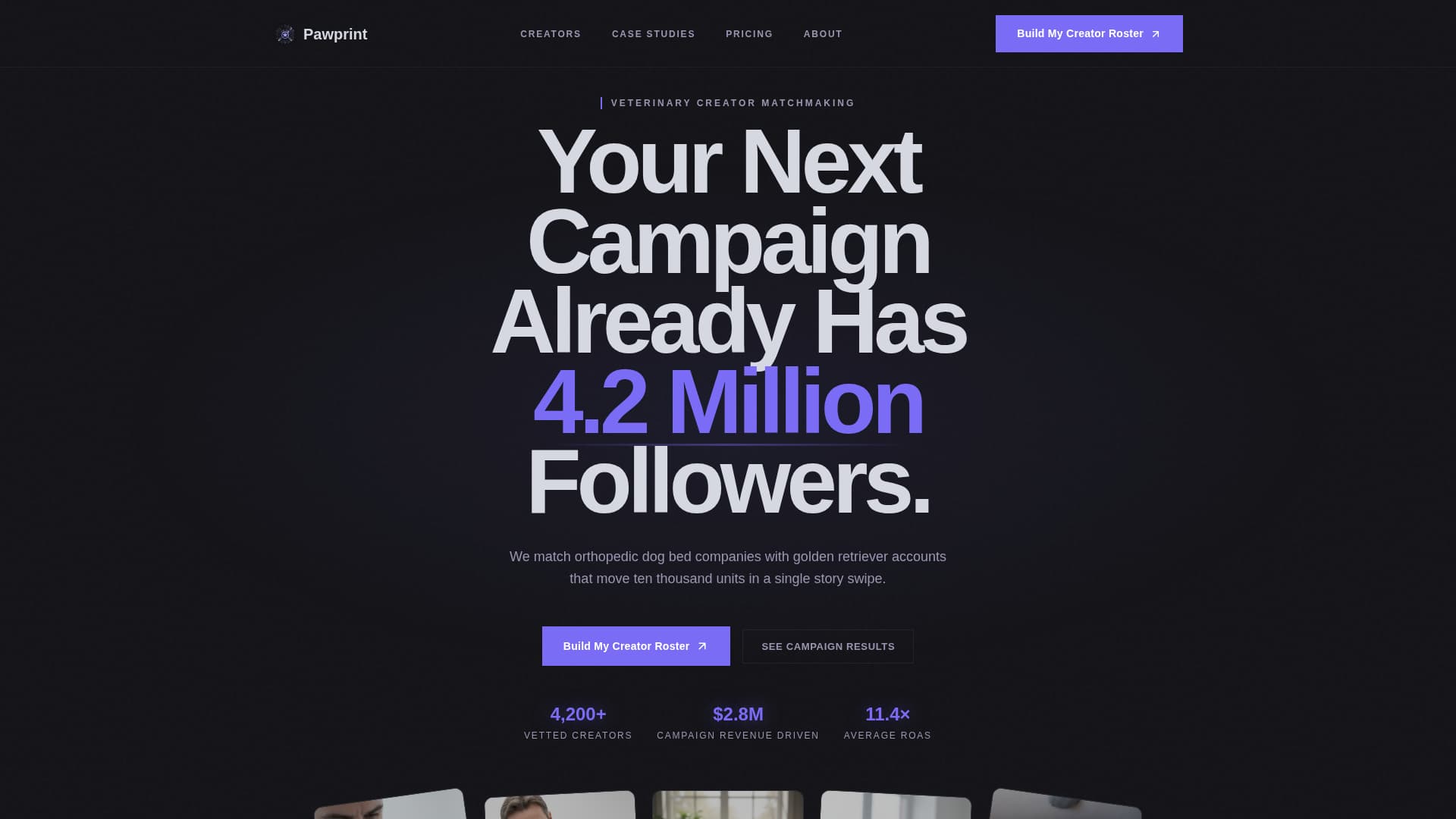 Veterinary Marketing & Agency Cost Calculator Website Template