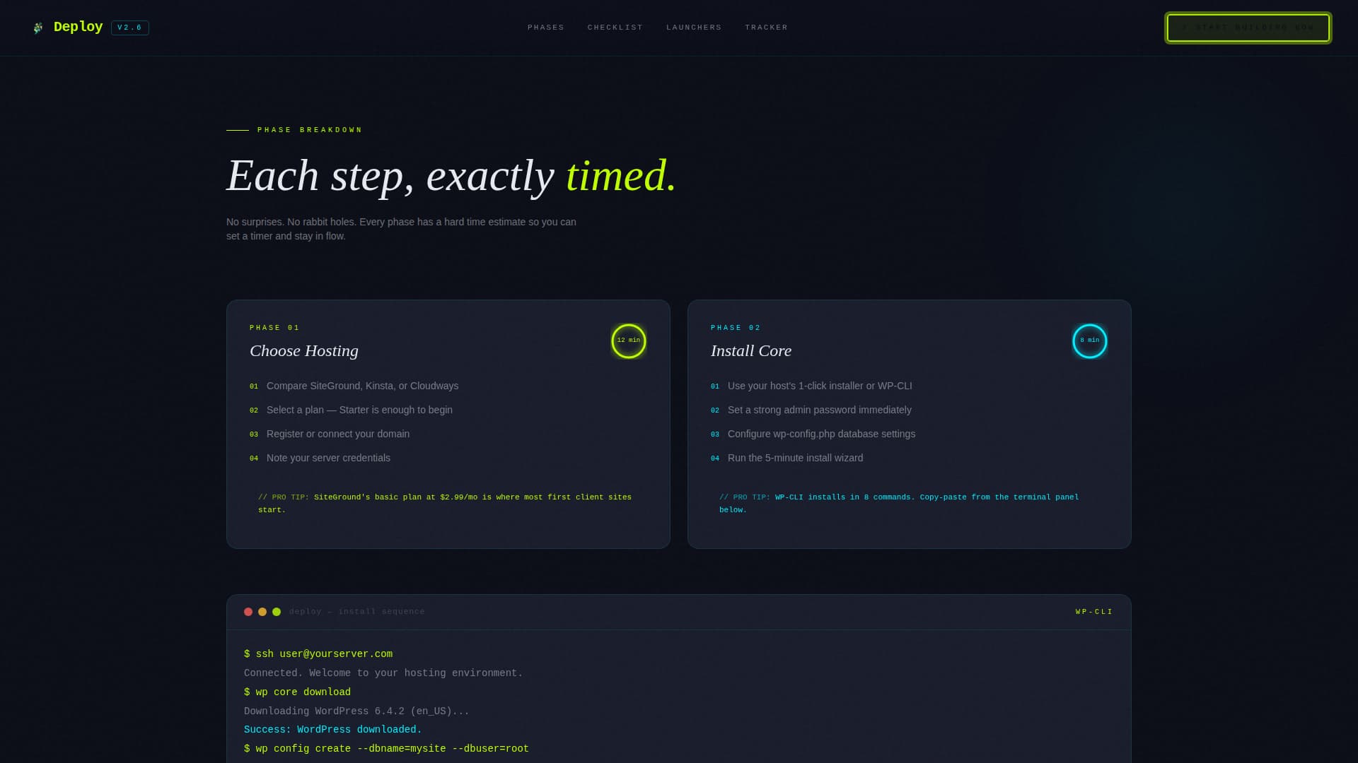 Deploy - Electric Wordpress Landing Page Template