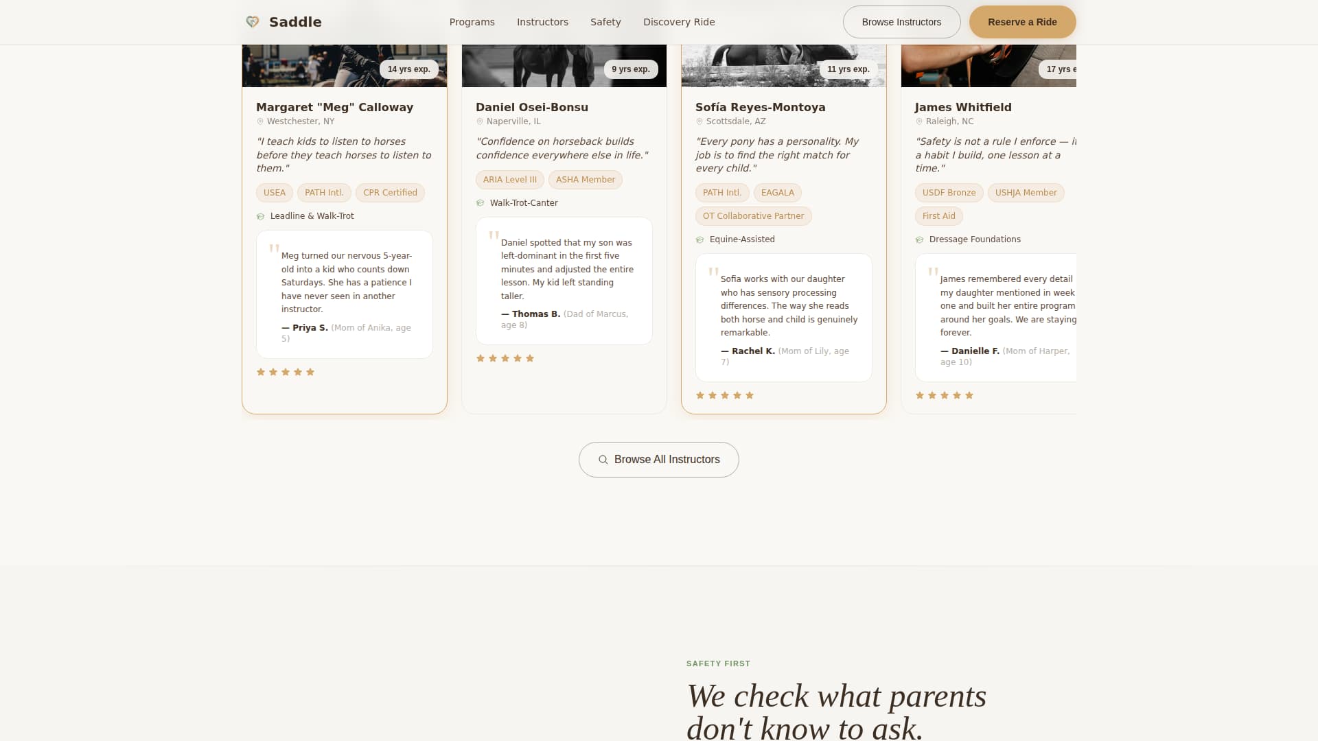 Kids Horseback Riding Directory Website Template