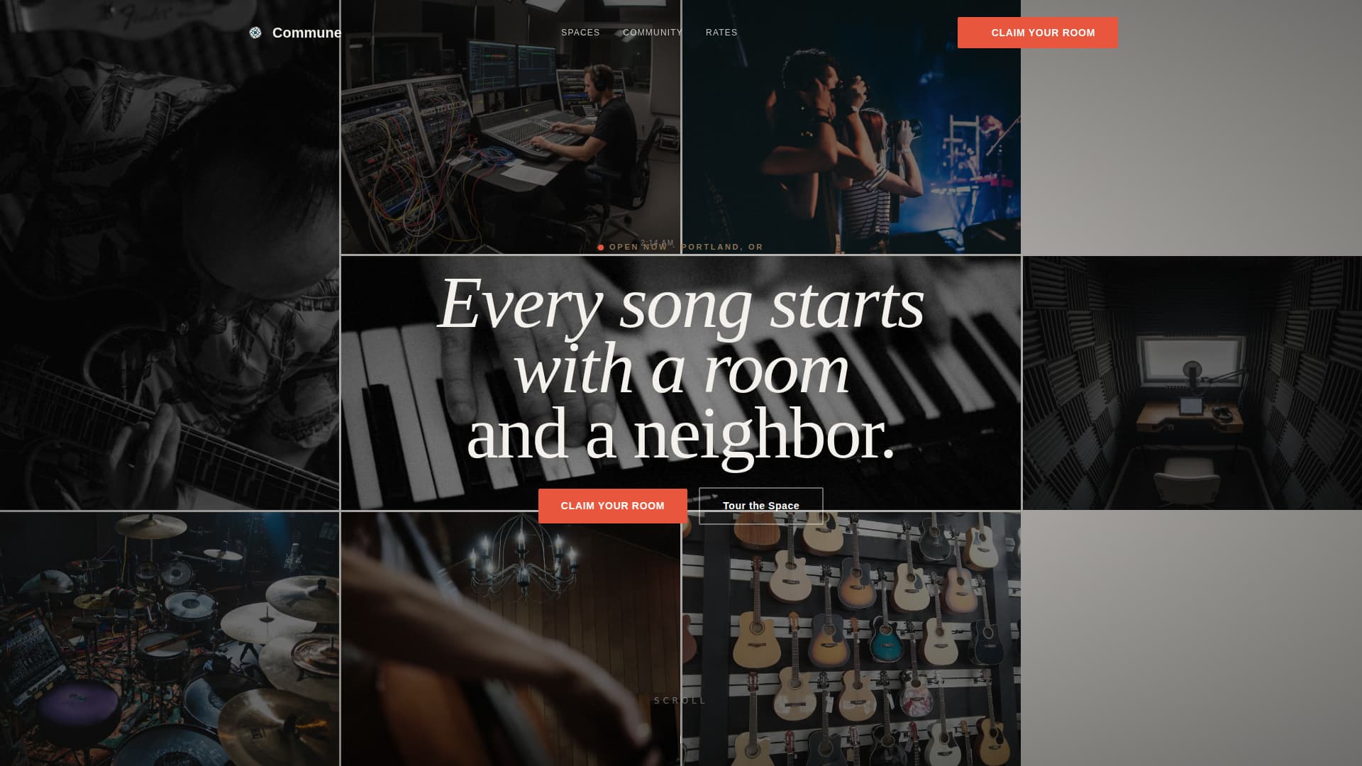 Commune - Vibrant Musicians Landing Page Template