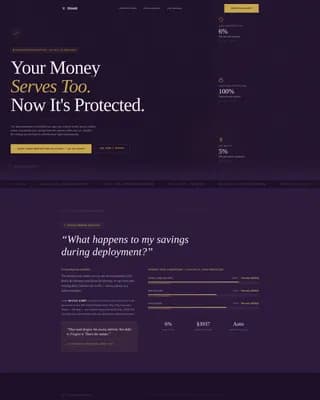 Shield - Protected Military Savings Landing Page Template