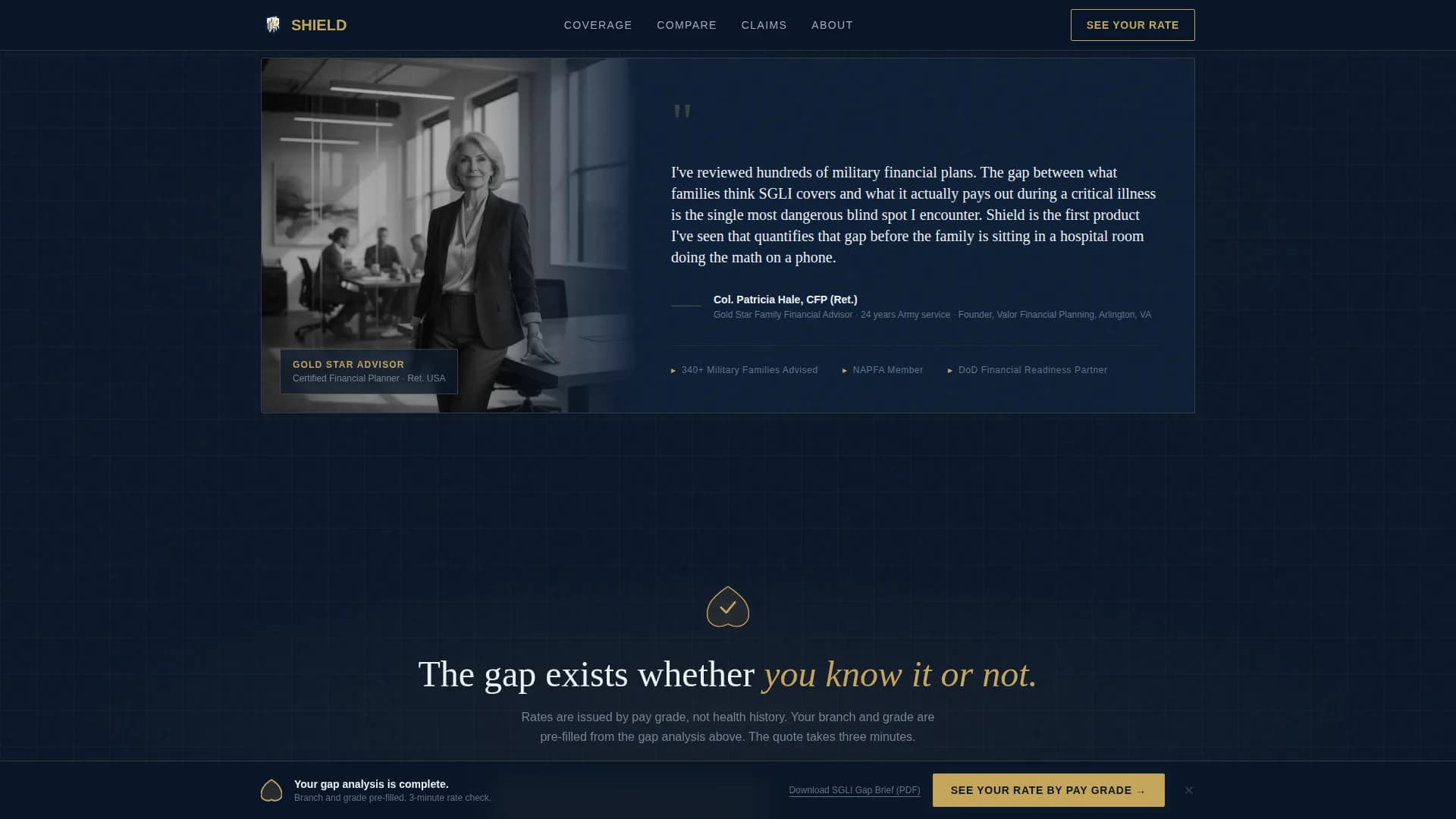 Verify — Coverage Audit Landing Page Template