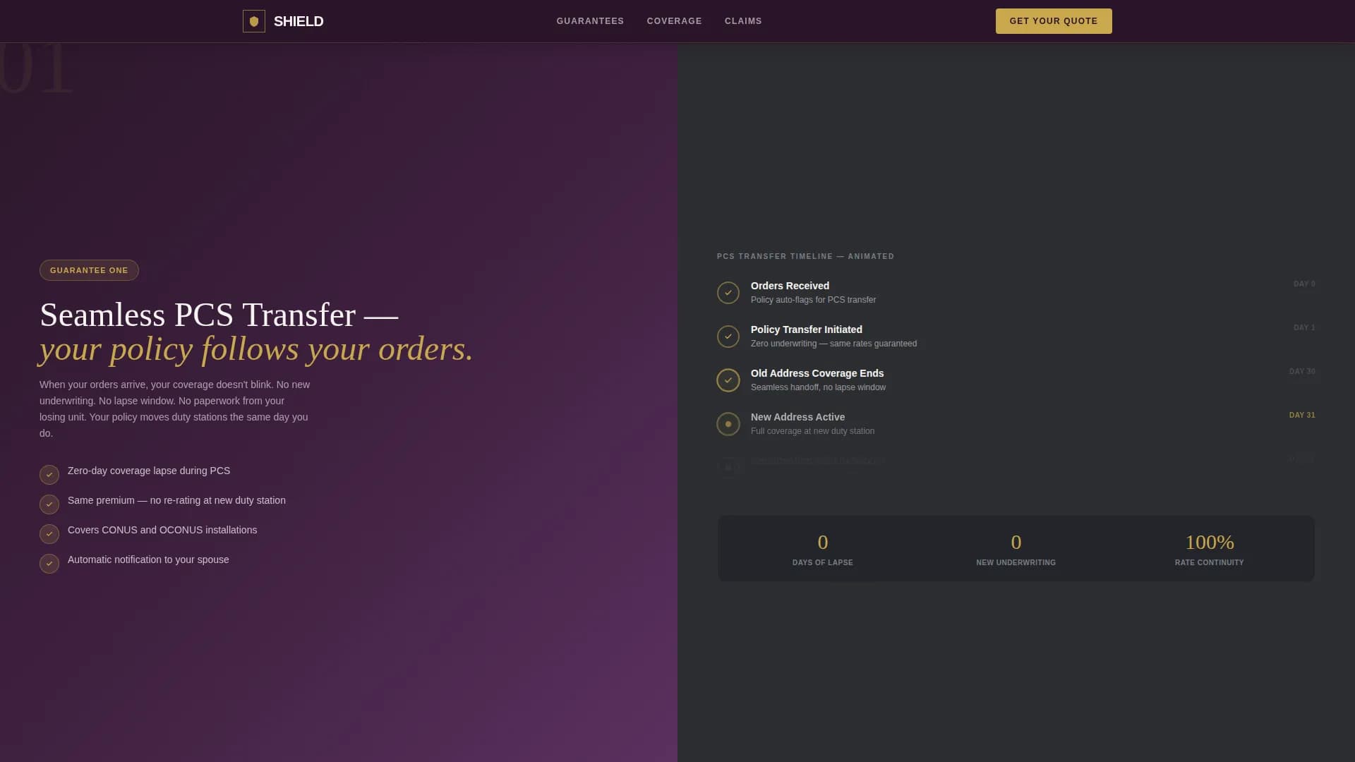 Anchor — Stationed Home Insurance Landing Page Template