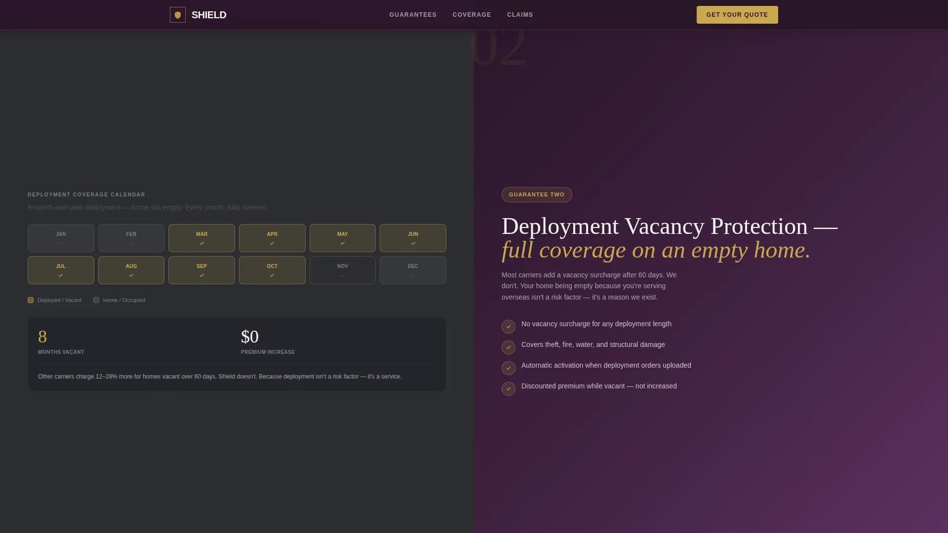 Anchor — Stationed Home Insurance Landing Page Template