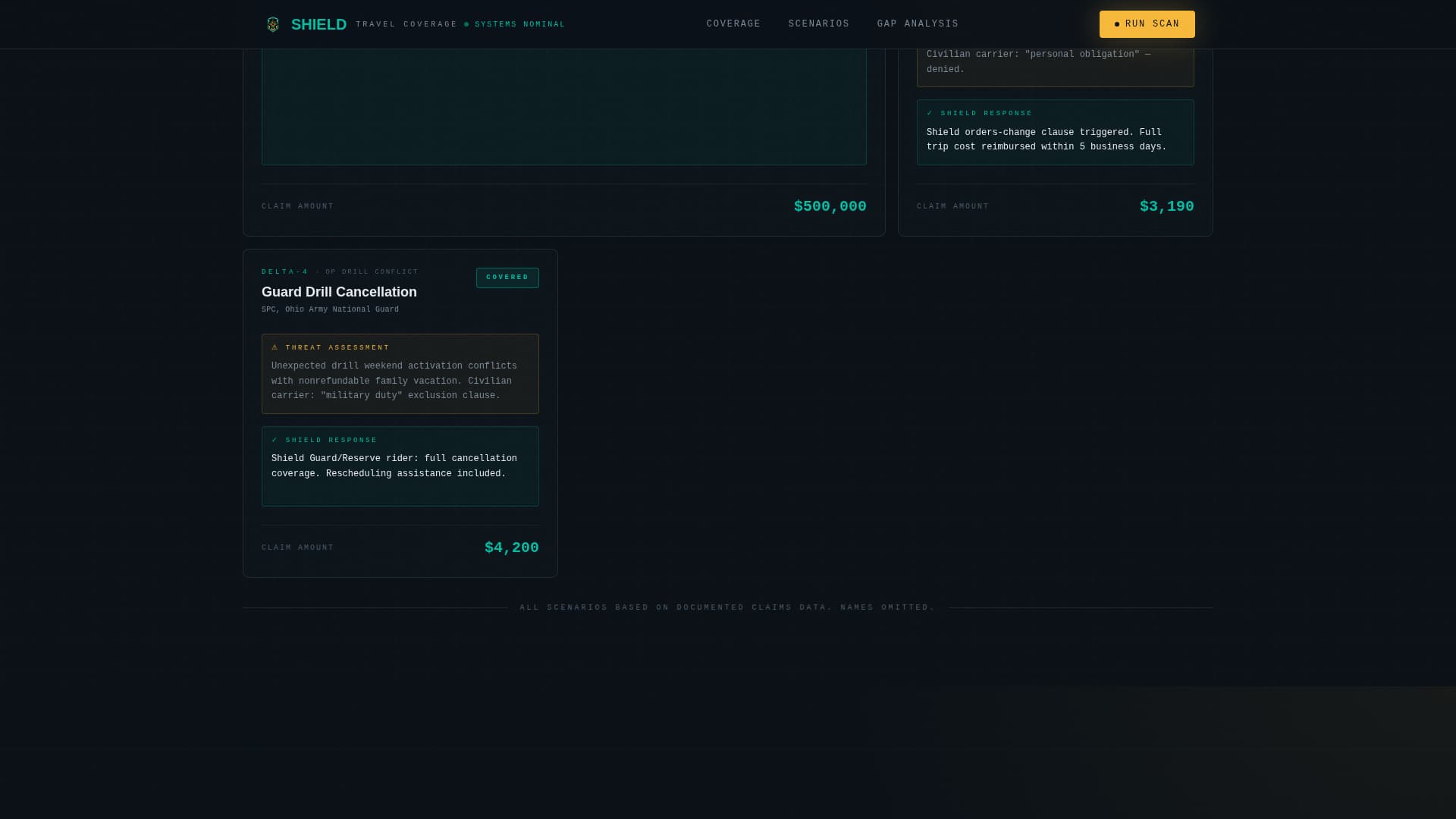 Shield - Tactical Militaryinsurance Landing Page Template