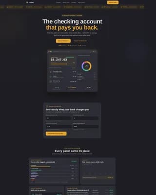 Sync — Millennial Checking Account Landing Page Template