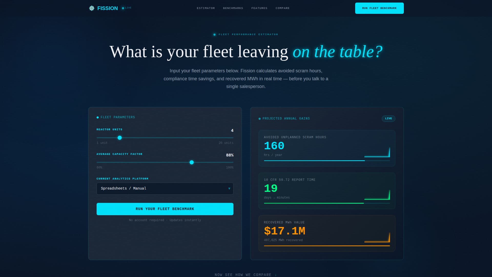 Nuclear Vertical SaaS Booking Website Template