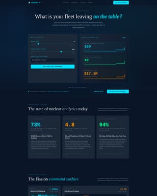 Nuclear Vertical SaaS Booking Website Template