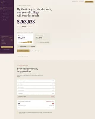 Invest — College Savings Planning Landing Page Template