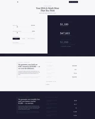 Vault - Triple Tax Advantage HSA Landing Page Template