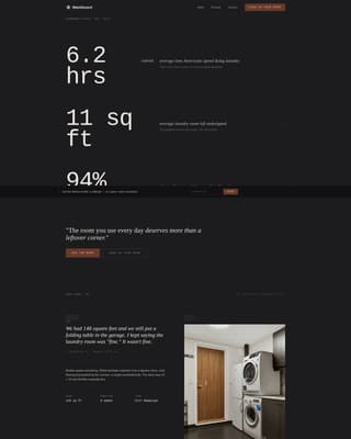 Laundry Room Renovation Portfolio Website Template