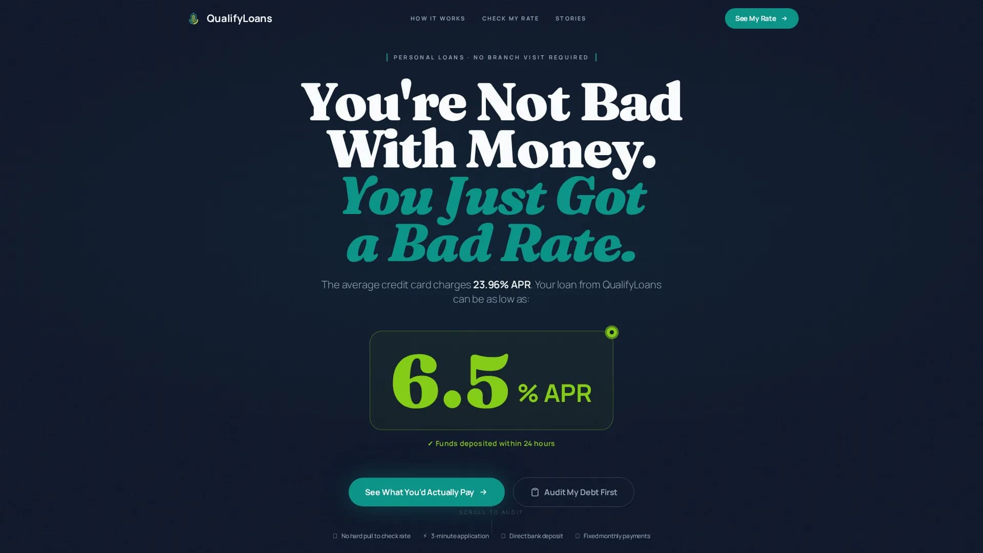 Approve — Millennial Personal Loan Landing Page Template