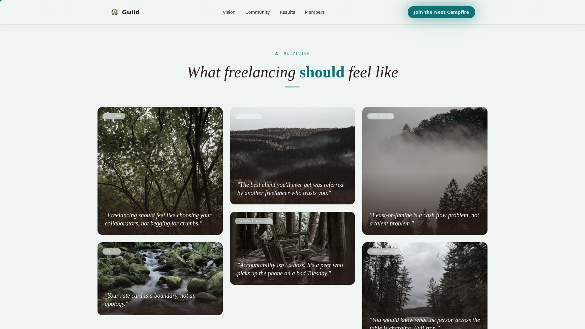 Guild - Thriving Freelancers Landing Page Template